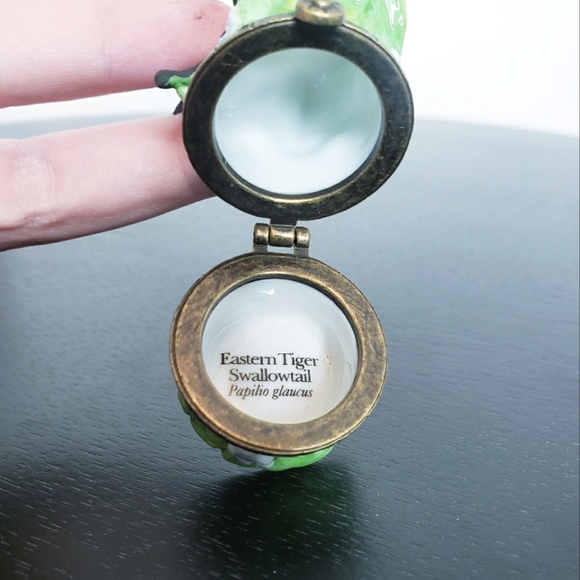 *Last Chance* Eastern Tiger Swallow Butterfly Porcelain Hinged Box PHB Midwest - Picture 8 of 12